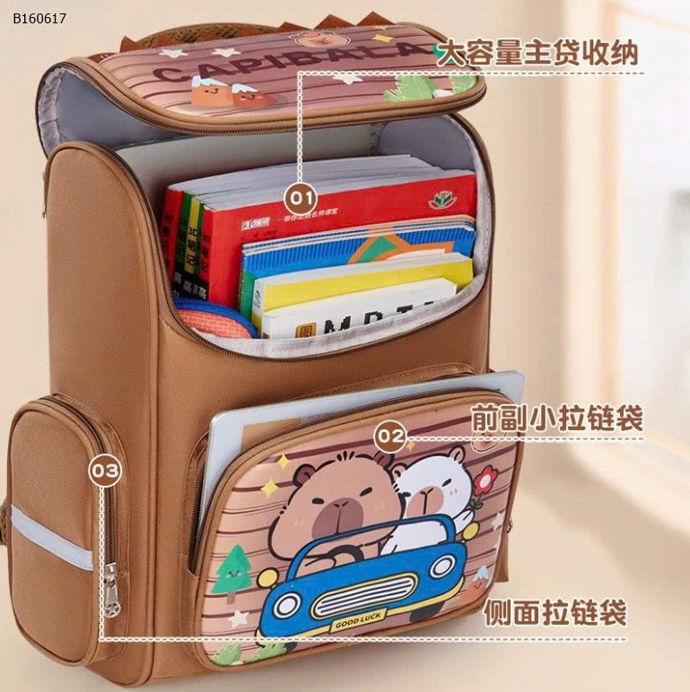 BALO CAPPYBARA CHO BÉ ĐI HỌC-Sỉ 129k