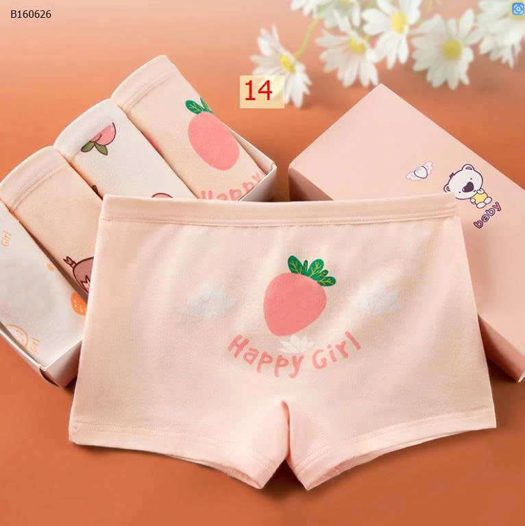 SET 4 QUẦN CHIP CHO BÉ GÁI  - Sỉ 60k/1 set 4chiec 