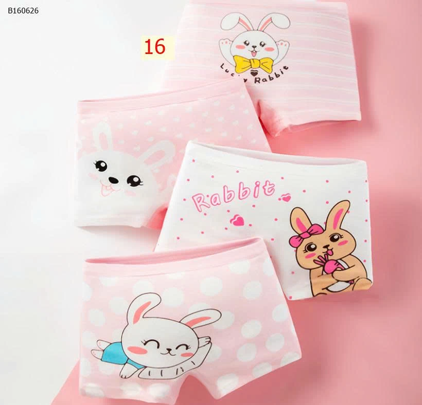 SET 4 QUẦN CHIP CHO BÉ GÁI  - Sỉ 60k/1 set 4chiec 