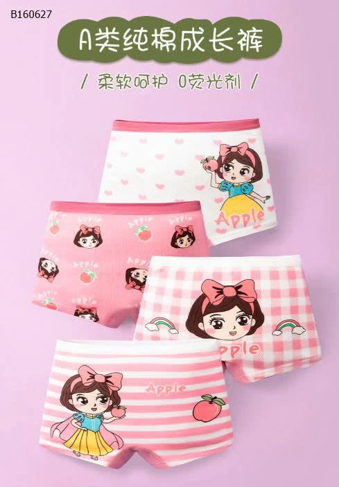 SET 4 QUẦN CHIP CHO BÉ GÁI  - Sỉ 60k/1 set 4chiec 