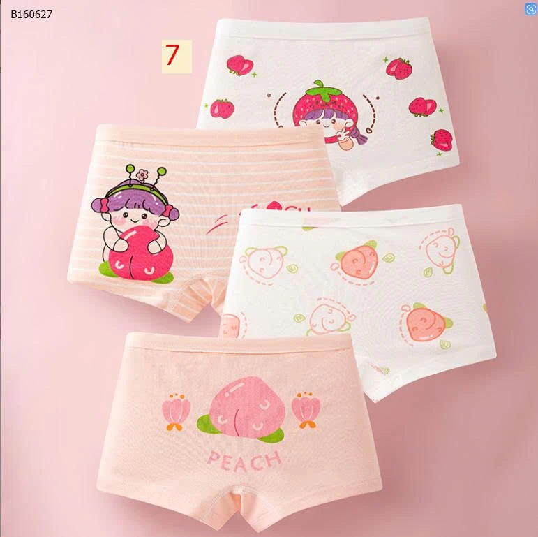 SET 4 QUẦN CHIP CHO BÉ GÁI  - Sỉ 60k/1 set 4chiec 