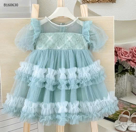 VÁY TẦNG XÒE TAY BỒNG BÉ GÁI-Sỉ 226k