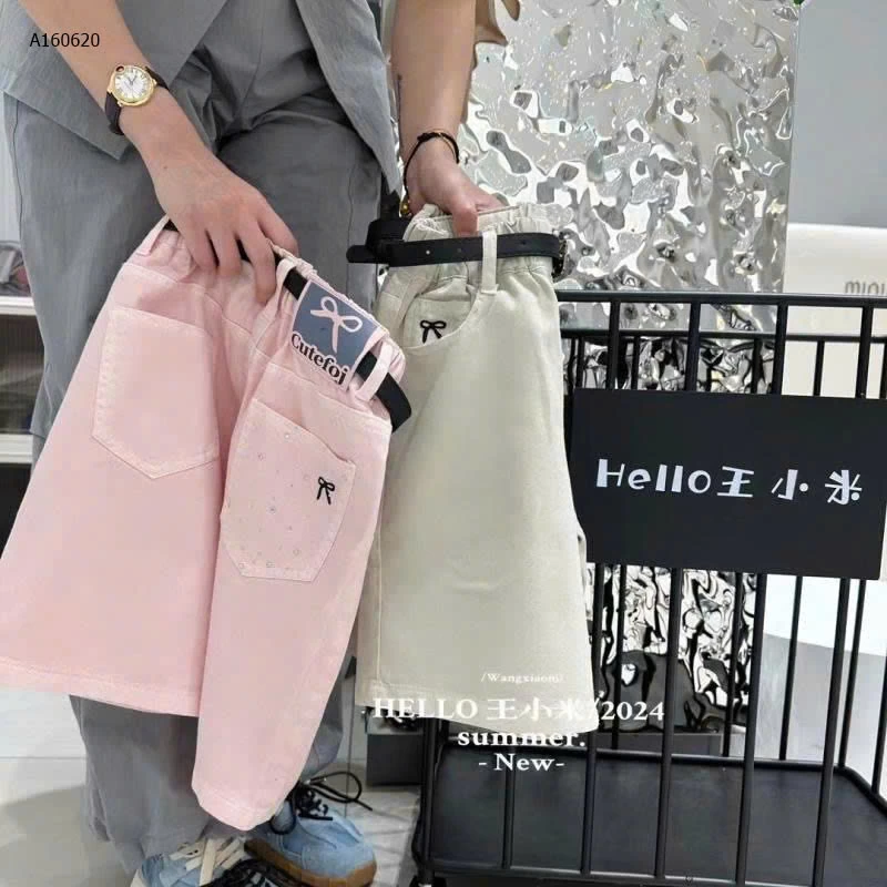 Quần short jean phối nơ siêu xinh - sỉ 130k