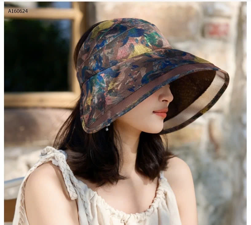 MŨ NỬA ĐẦU HỌA TIẾT CHO NỮ  - sỉ 72k