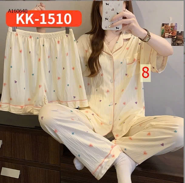 Set 3chi tiết áo + quần đùi + quần dài QC- sỉ 130k