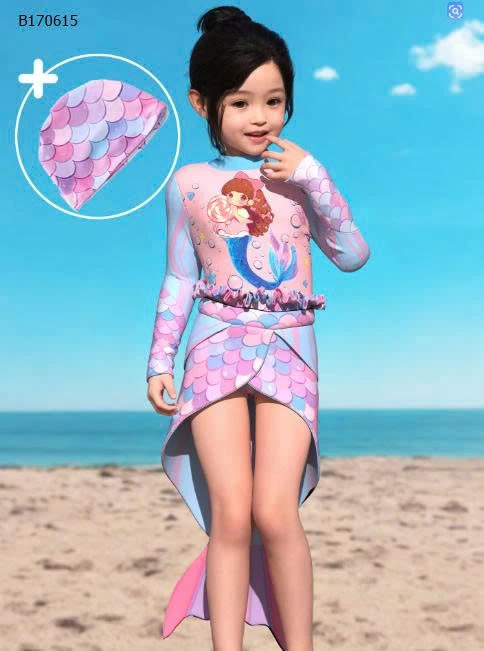 SET BỘ BƠI NÀNG TIÊN CÁ CHO BÉ GÁI-sỉ 193k