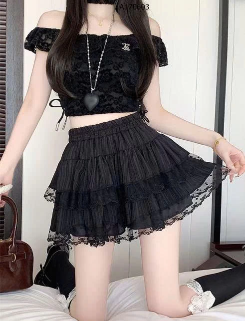 Váy ren tầng bánh bèo - sỉ 113k