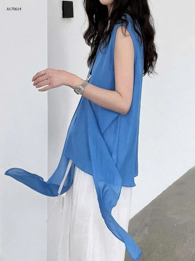 ÁO TƠ SÁT NÁCH BUỘC VẠT CÁCH ĐIỆU-Sỉ 289k