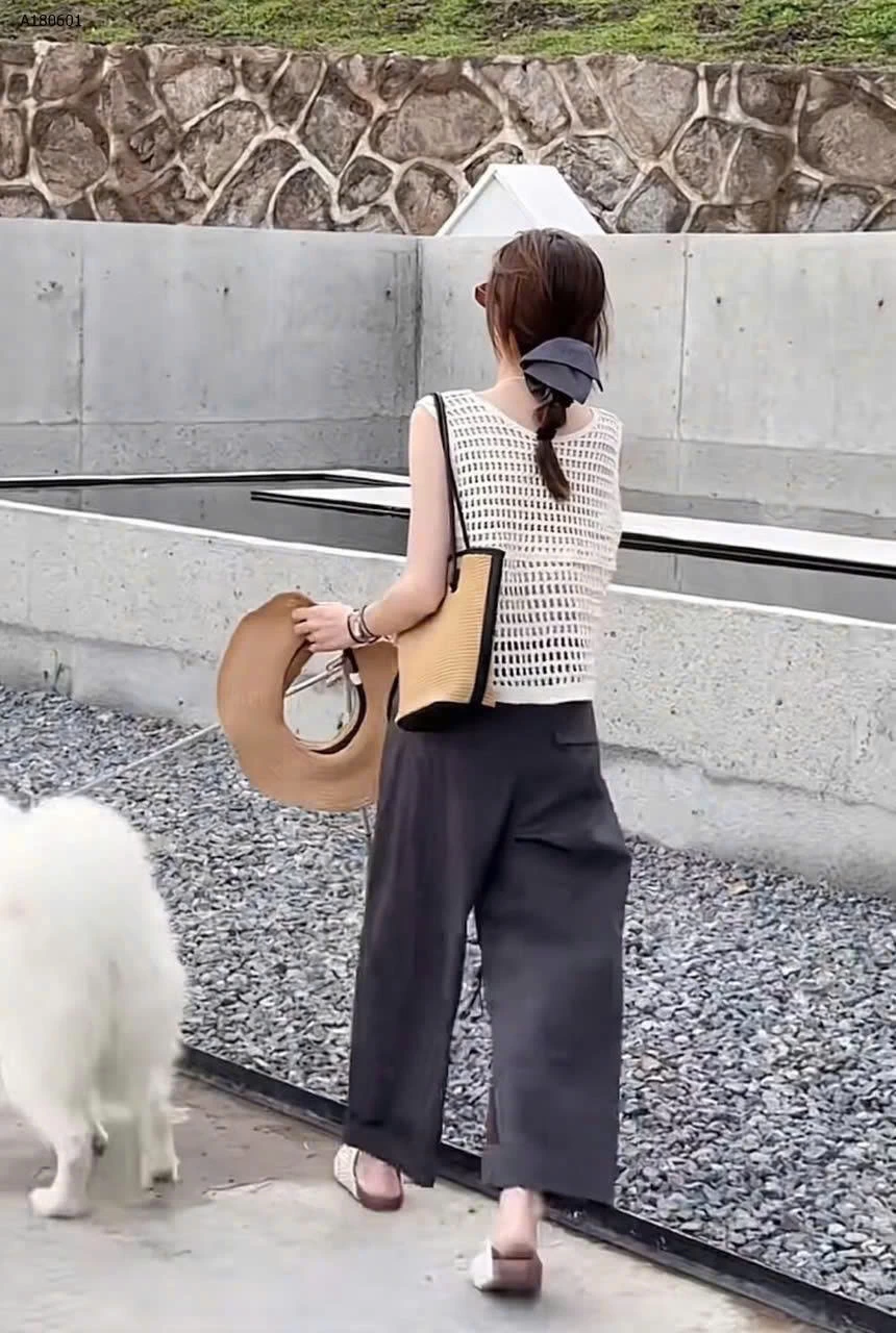 ÁO THÔ XƯỚC PHỐI LƯỚI THÊU HOA NỒI SÁT NÁCH - sỉ 159k