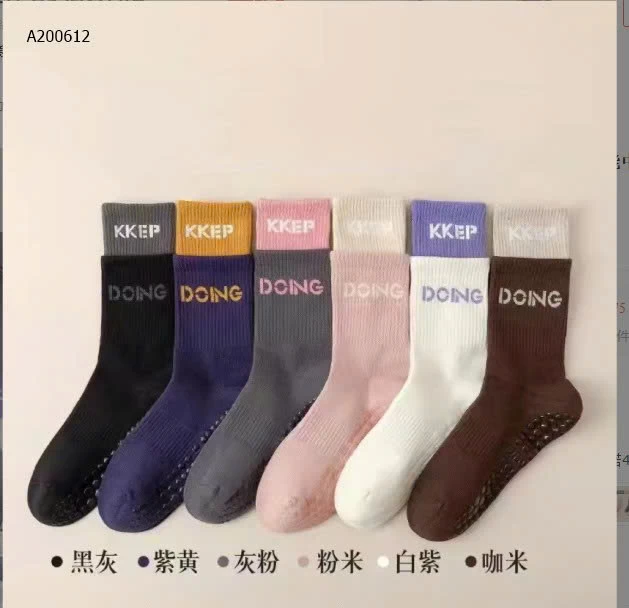 Tất thể thao chống trơn trượt cho nữ: - sỉ 108k/set 10 đôi mix màu