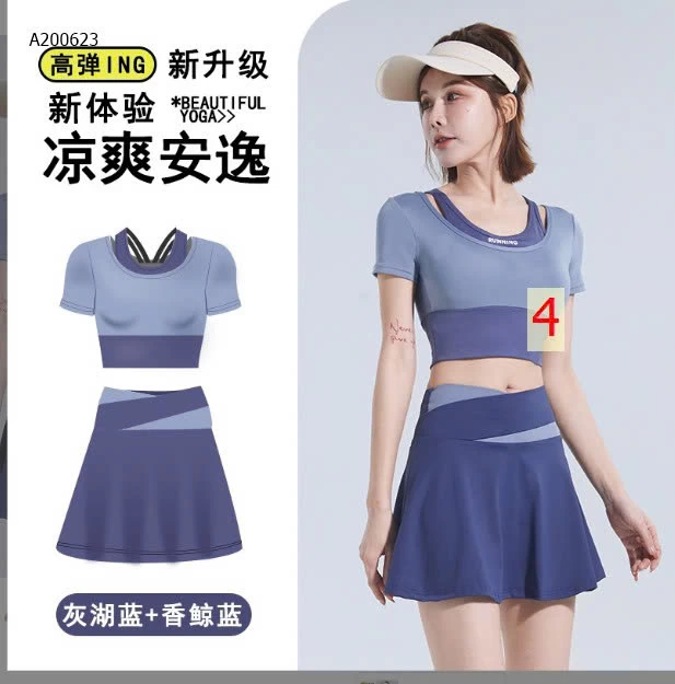 BỘ TẬP THỂ THAO NỮ DÁNG VÁY - sỉ 183k
