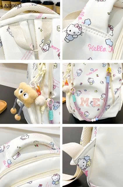 BALO VẢI KITTY-Sỉ  giá 155k (full phụ kiện)