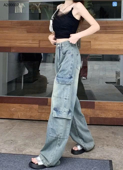 QUẦN JEAN SUÔNG TÚI HỘP- si 162k