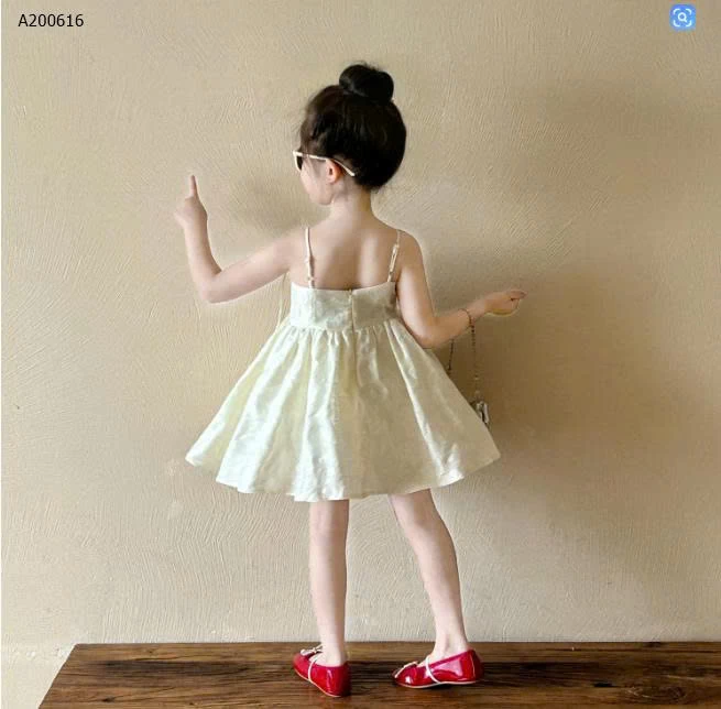 VÁY 2 DÂY ĐÍNH HOA BG - sỉ 245k