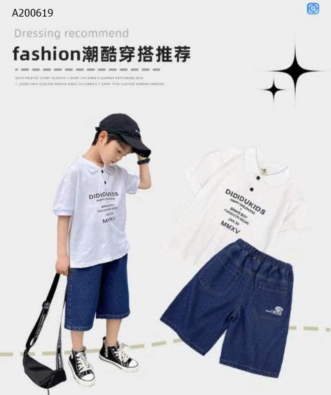 QUẦN SHORT JEAN CHỮ TÚI BT-Sỉ 97K