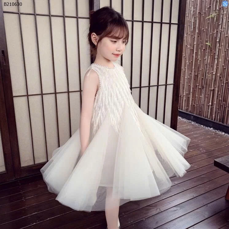 VÁY  SÁT NÁCH PHỐI VOAN BÉ GÁI  -Sỉ 199K