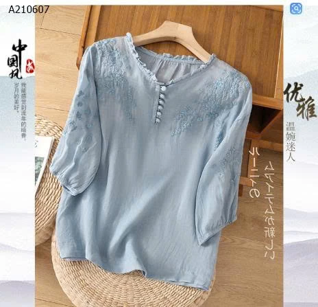 ÁO ĐŨI THÊU  - sỉ 169k