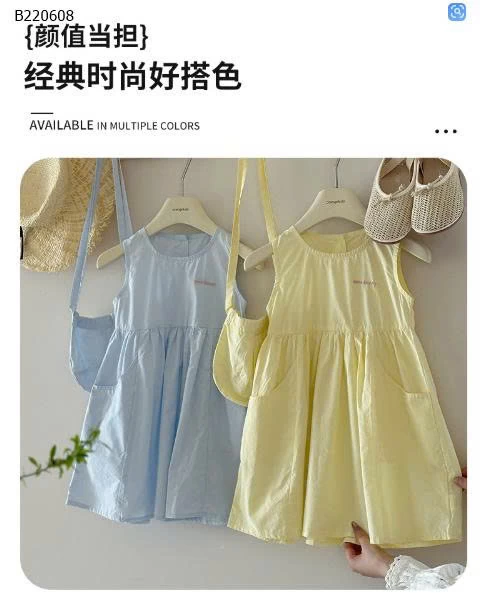 Váy cotton mùa hè cho bé-Sỉ 135k