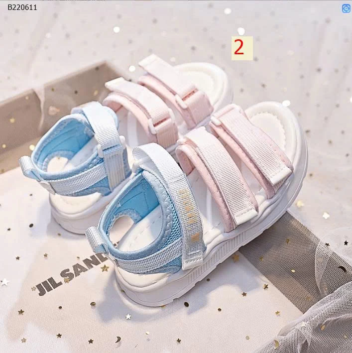 DÉP SANDAL PHỐI MÀU CHO BÉ-Sỉ sz 26-30:142k Sz 31-36: 151k