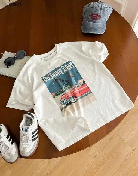 Áo thun trẻ em in họa tiết retro AMBB-Sỉ 110k