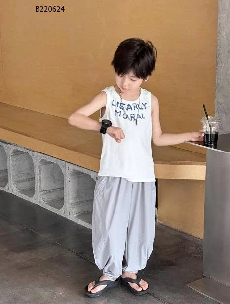 Quần thun bó ống thêu họa tiết  AMBB cho bé -Sỉ 155k