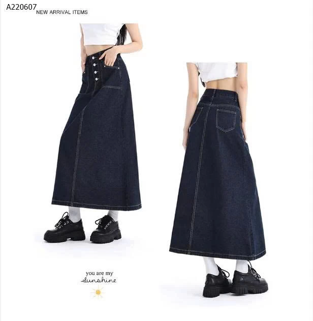 CHÂN VÁY JEAN DÁNG DÀI  - sỉ 179k