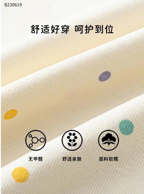  Áo thun tay ngắn in họa tiết chấm bi nơnhà M.bang -Sỉ 99K