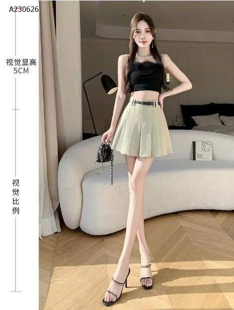 CHÂN VÁY NGẮN XẾP LY - sỉ 219k