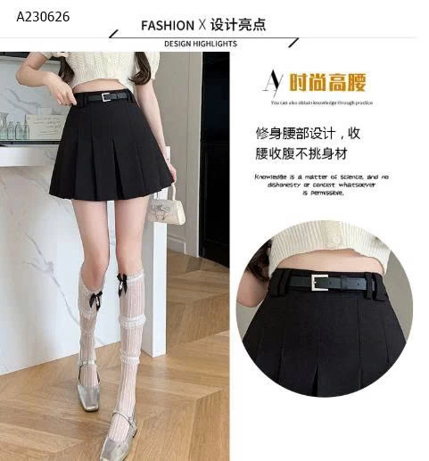 CHÂN VÁY NGẮN XẾP LY - sỉ 219k