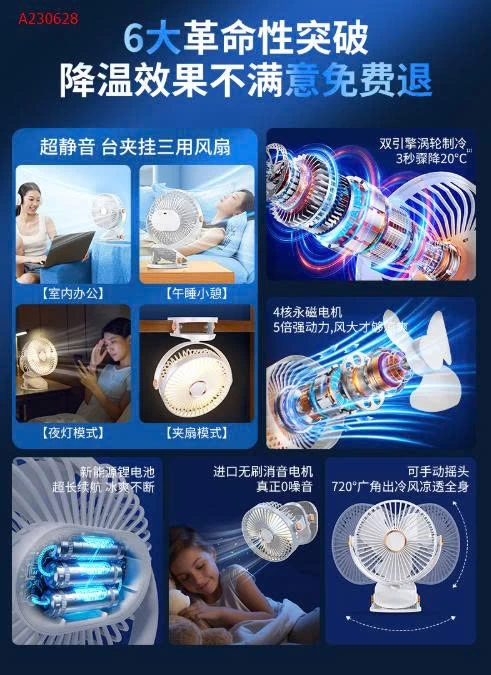 QUẠT TÍCH ĐIỆN XOAY 720 độ - sỉ 113k