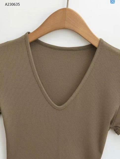 ÁO THUN CỔ TYM VẠT BẦU NỮ  - sỉ 140k