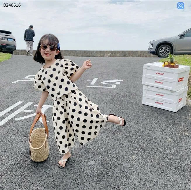 Bộ đồ chấm bi cho bé  nhà PREMIUM ICON-Sỉ 125k