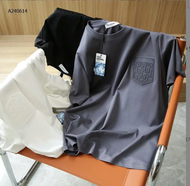 ÁO PHÔNG CỔ TRÒN TÚI DẬP NỔI CHO NAM  - sỉ 238k