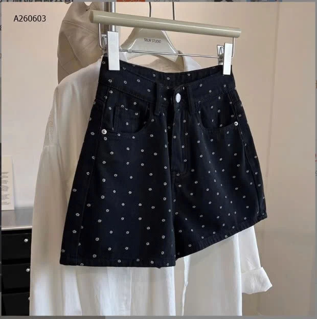 QUẦN SHORT CHẤM BI HOA NỮ   - sỉ 130k