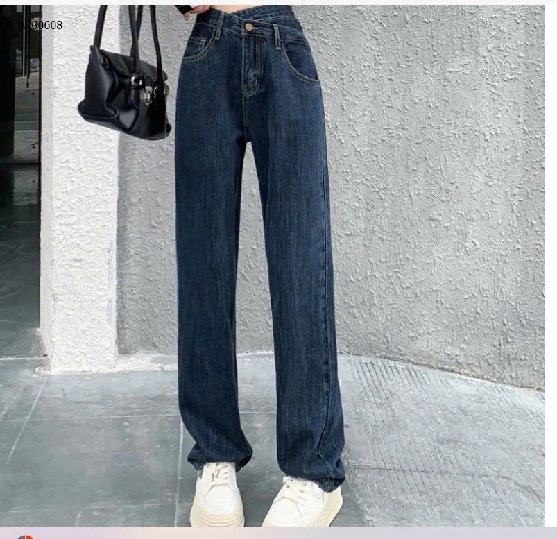 QUẦN JEAN SUÔNG CẠP CHÉO  - sỉ 140k