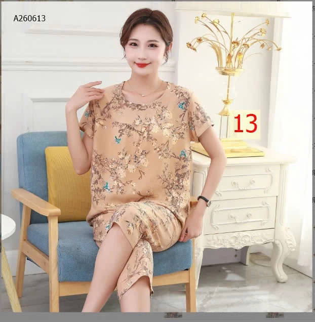 BỘ MẶC NHÀ TRUNG NIÊN CHO MẸ  - sỉ 95k