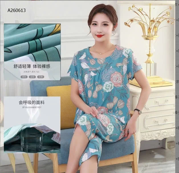 BỘ MẶC NHÀ TRUNG NIÊN CHO MẸ  - sỉ 95k