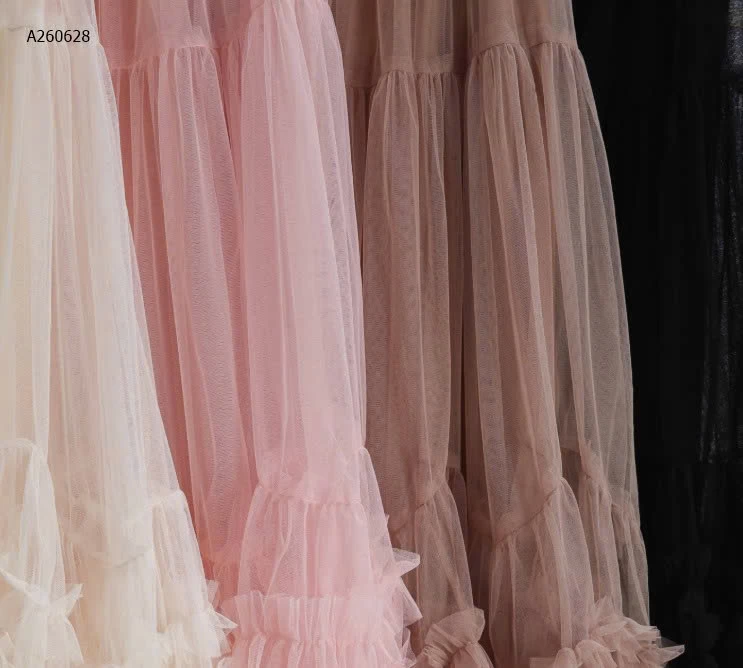 CHÂN VÁY LƯỚI DÁNG DÀI CHO NỮ ANGEL-Sỉ 179K