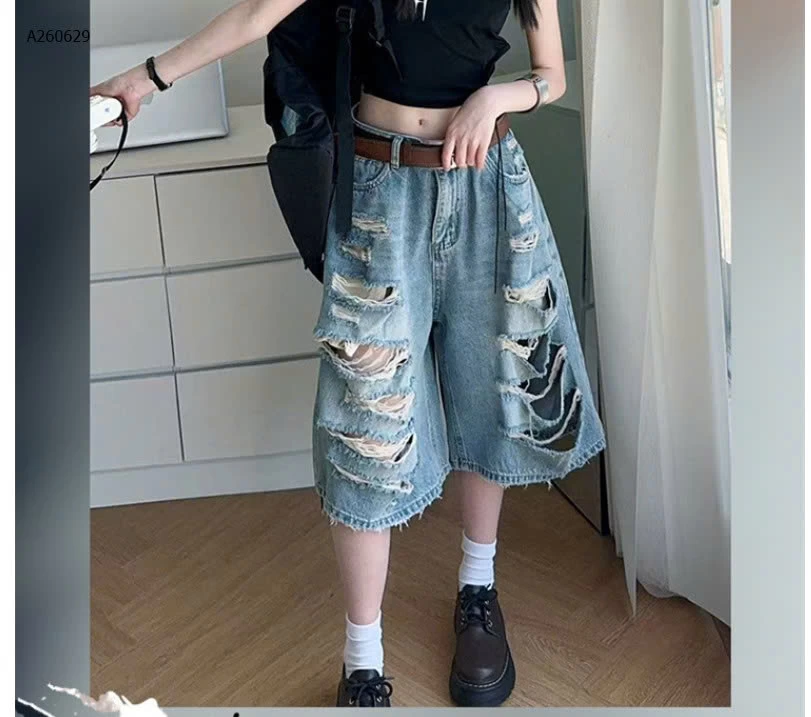 SET ÁO SÁT NÁCH + QUẦN NGỐ RÁCH BÉ GÁI - sỉ 332k/set