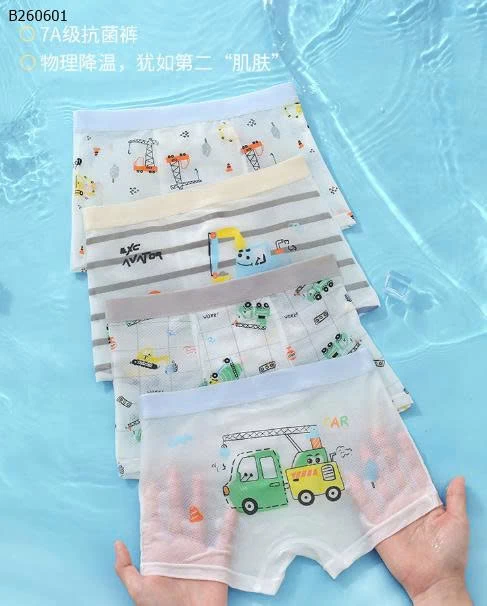 SET 4 QUẦN CHIP THÔNG HƠI BÉ TRAI-Sỉ 80k/ set 4c