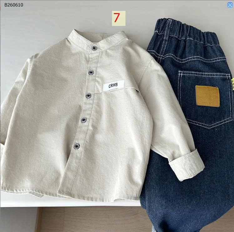 BST ÁO SƠ MI DÀI TAY CHO BÉ HÃNG KACADY-Sỉ 139K