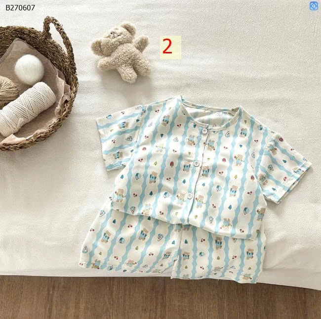  Bộ quần áo ngủ in hình cho bé -sỉ 80-110 giá 55k  sz 120-150 giá  65k