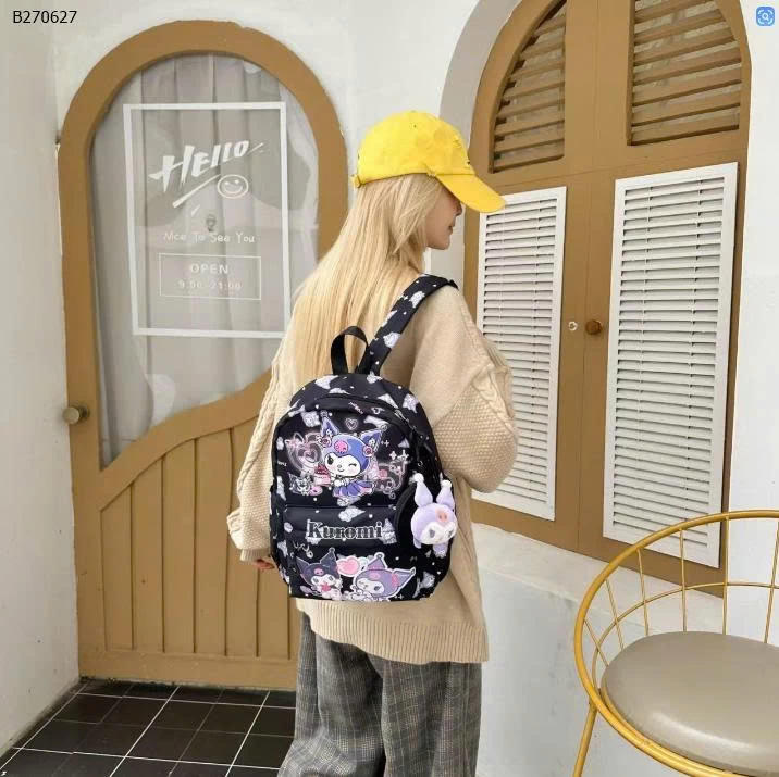 BALO HOẠT HÌNH Sanrio VÀ Kuromi kèm mặt dây- Sỉ 113K