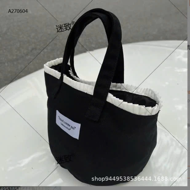 TÚI TOTE PHỐI VIỀN TRẮNG  - sỉ 51k