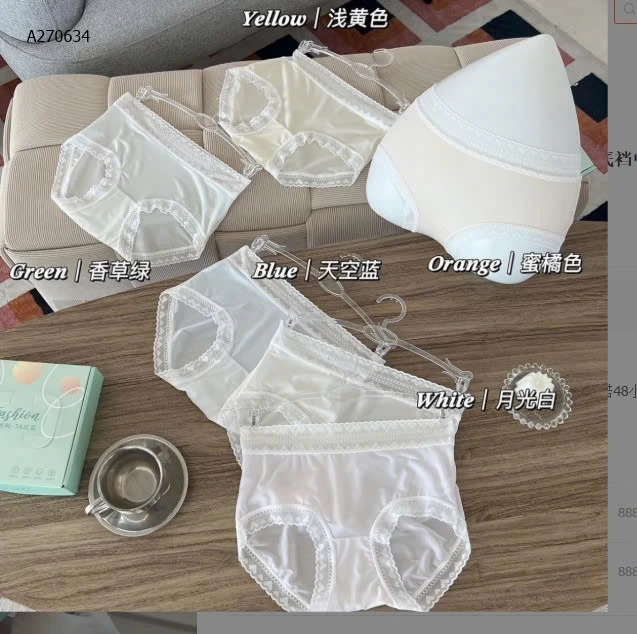 SET 6 QUẦN CHIP VIỀN REN - sỉ 108k/set 6c