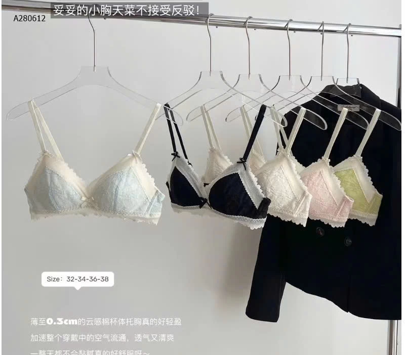 ÁO LÓT VIỀN REN ĐÍNH NƠ NỮ - sỉ 100k