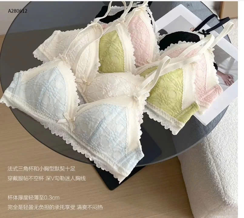 ÁO LÓT VIỀN REN ĐÍNH NƠ NỮ - sỉ 100k