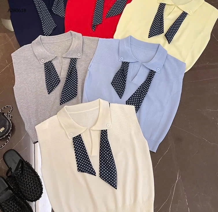 ÁO LEN DỆT KIM MỎNG CỔ POLO - sỉ 195k