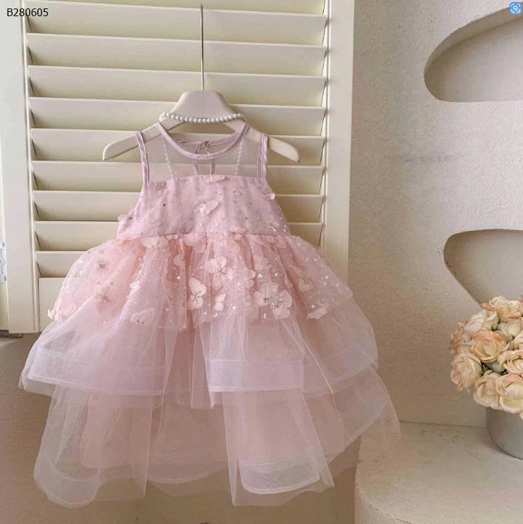 VÁY CÔNG CHÚA ĐÍNH BƯỚM-Sỉ giá 248K