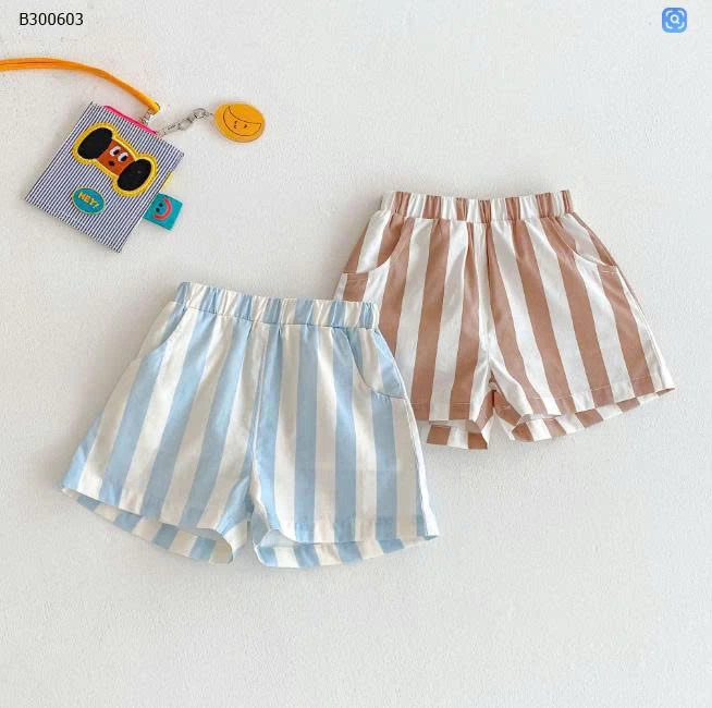 ÁO BA LỖ PHỐI QUẦN KẺ CHO BÉ- Sỉ giá Áo: 89k  Quần: 85k 